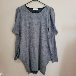 So Nice Gray Black Lace Dress